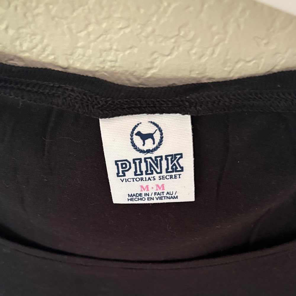 Victoria's Secret PINK Classic Black Top - Picture 2 of 3